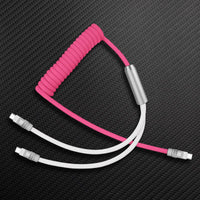 Curly Chubby" 2-em-1 Spring ColorBlock Cabo de carregamento rápido