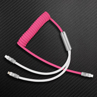 Curly Chubby" 2-em-1 Spring ColorBlock Cabo de carregamento rápido