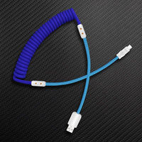 Curly Chubby" Silicone entrançado Cabo de carregamento rápido #831
