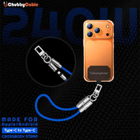 ChubbyCable Alça a tiracolo - antirroubo Hang & Twist-to-Charge 240W LoopCharge Cable