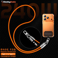 ChubbyCable Alça a tiracolo - antirroubo Hang & Twist-to-Charge 240W LoopCharge Cable