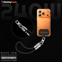 ChubbyCable Alça a tiracolo - antirroubo Hang & Twist-to-Charge 240W LoopCharge Cable