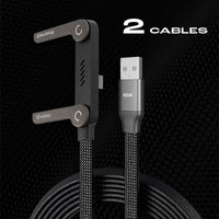 ChubbyCable StandLite™-  240W Braided Fast Charge Cable With Built-in Phone Stand