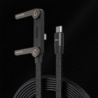 ChubbyCable StandLite™-  240W Braided Fast Charge Cable With Built-in Phone Stand