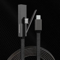 ChubbyCable StandLitePro - 90° 240W Cabo de carregamento rápido com Invisible Stand & Phone Case Friendly