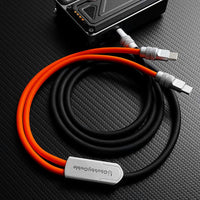 ChubbyCable Duo-Flex™ 100W & 60W 2-in-1 Fast Charging & Data Transfer Cable with Soft Silicone