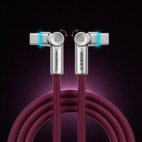 "Chubby RotateX" - 240W Dual 180° Rotating Fast Charging Cable With LED Light