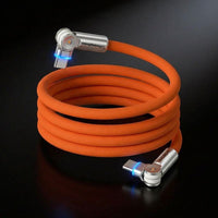 Chubby RotateX" 240W Rotativo Cable – Pack de 2 / Pack de 3 (Duplo 180° + LED)
