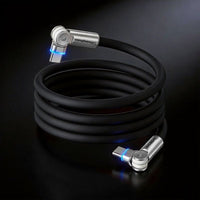 Chubby RotateX" 240W Rotativo Cable – Pack de 2 / Pack de 3 (Duplo 180° + LED)
