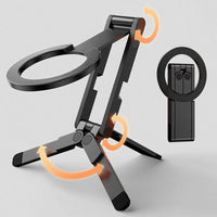 ChubbyGrip TriFold - Multi-Angle Adjustable, Foldable Aluminum Alloy Magnetic Triangle Stand