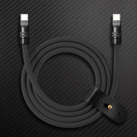 TechnoGloss" 240W Brilho reflexivo Cabo de carregamento (C+Lightning)