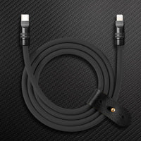 TechnoGloss" 240W Brilho reflexivo Cabo de carregamento (C+Lightning)