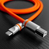 Turbo Charged" Type C to USB-B transferência rápida cabo de impressora