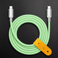 Thin Chubby" 240W Granulado Textura Cabo de carregamento com conectores espelhados