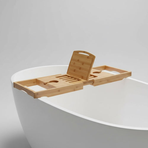 Suporte de banheira em bambu