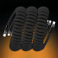 Curly Chubby" 240W Coiled Cabo de carregamento rápido para carro [240H Sag-Free]